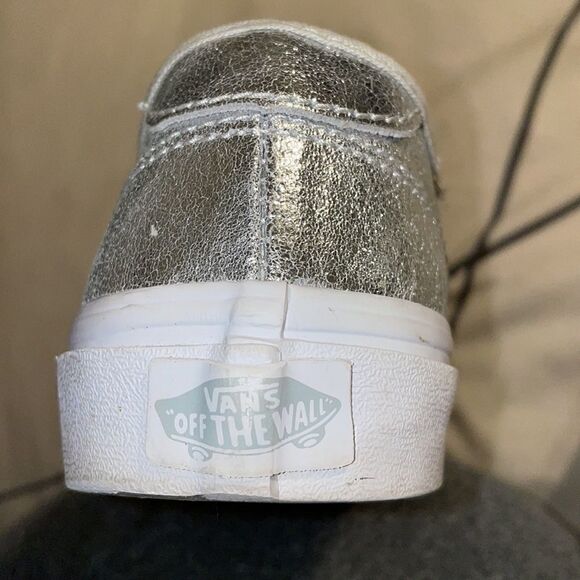 Vans Camden Metallic Silver White retro style Sneakers - Picture 5 of 7